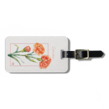 Koralj Nejlikabotanisk akvarell Anpassat namn