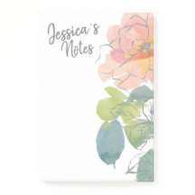 Koralj och Rosa Akvarellblommor
