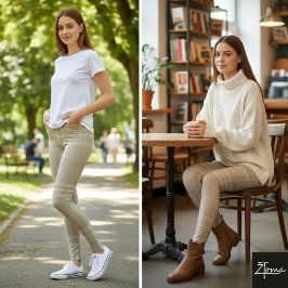 Koralj och Salvia Rutmönster Leggings