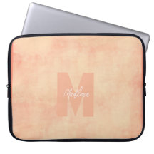 Koraljordiga Pastellfärgade Monogram Elegant