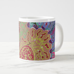 "Korall" Abstrakt Art Jumbo Mugg