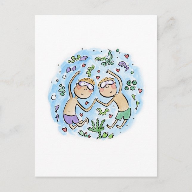 Korall årsdag vykort (Framsida)