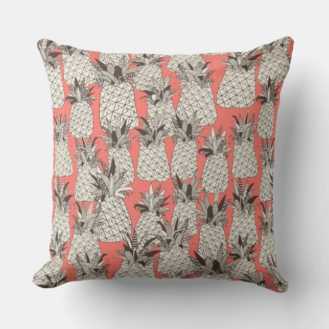  korall av ananas kudde (Framsida)