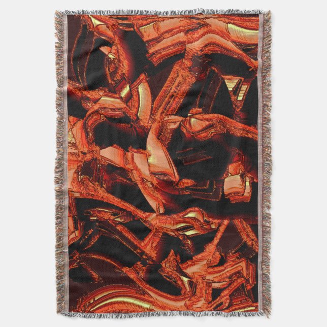 Korall eller mörkt lax förstört, svart bakgrund filt (Framsidan Vertikal)