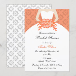 korall Inbjudningskort för möhippan