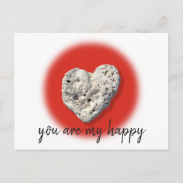 Korall Klippa Hjärta Du Är Mitt Glada Manus Modern Vykort
