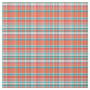 Korall kricka, för Madras för vit Preppy pläd Tyg