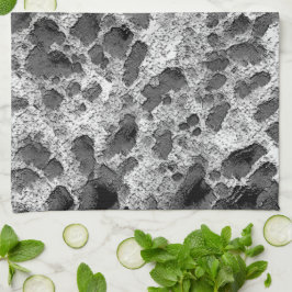 Korall med svart och vit färg runt kudde kökshandduk