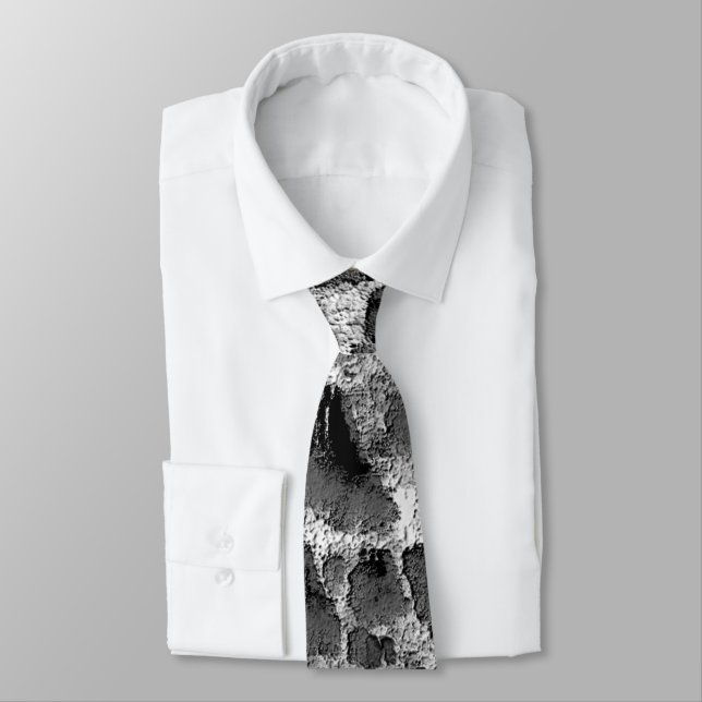 Korall med svart och vit färg runt kudde slips (Bunden)