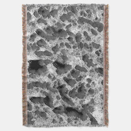 Korall med svart och vitt färg filt