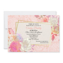 Korall- och elfenbensblommig bröllopsfest