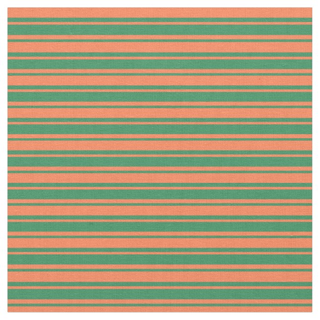 Korall och havets Grönt i Mönster Tyg (Närbild)