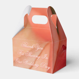 Korall och persikor presentaskar