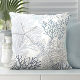 Korall och stjärtfenor Dekorativ kudde