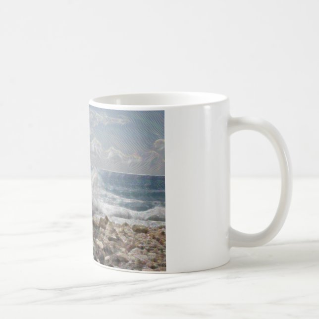 Korall och Vågar Kaffemugg (Höger)