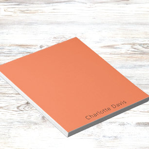 Korall orange namn anteckningsblock