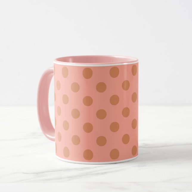 Korall retro mugg (Framsida vänster)
