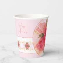 Korall Rosa och vit vattenfärg