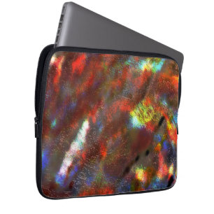 Korall till färgad nedfläckad struktur under rågla laptop fodral