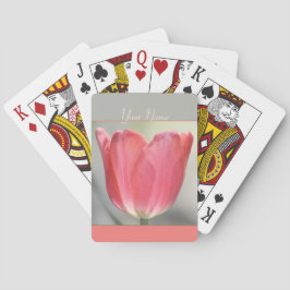 Korall Tulpan Blommig  Casinokort