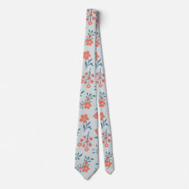 Korallängd Blommönster Slips