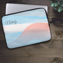 Korallblå minimalist med namn Electronics Bag Laptop Fodral