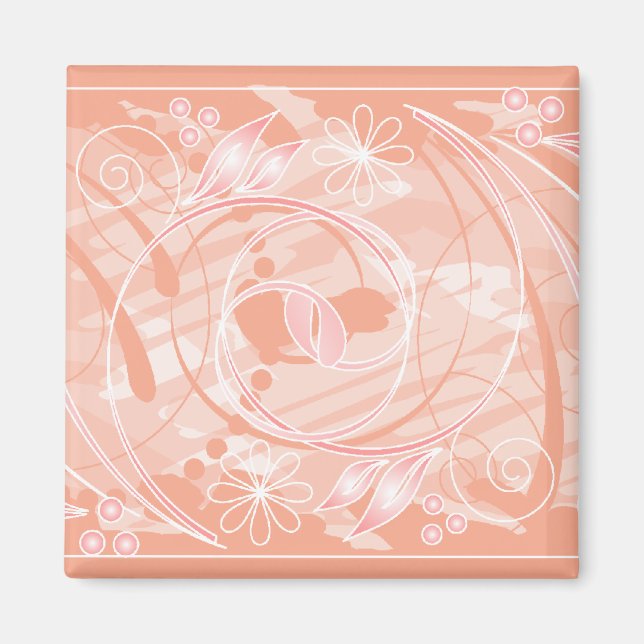 Korallblommor Magnet (Framsidan)