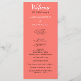 KorallBröllopsprogram Program