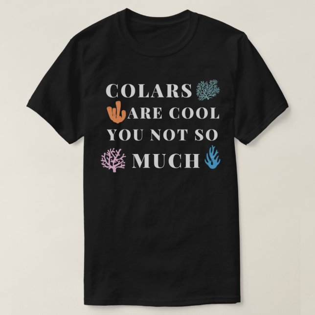 Koraller är Coola Aquarium T Shirt (Design framsida)