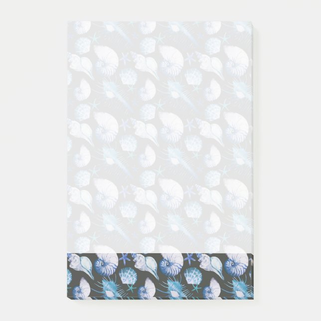 Koraller med snäckamönster post-it block (Framsida)