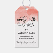 Korallfärgad vattenfärgstråd tillverkad med Märkre