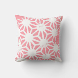 Korallgeometrisk mönster kudde