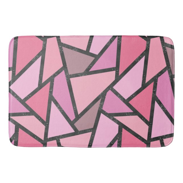 Korallglasets nedfläckad mönster badrumsmatta (Framsidan)