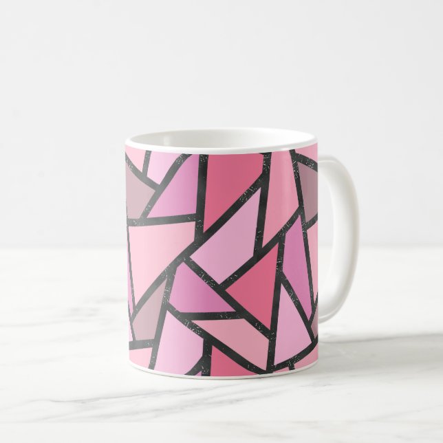 Korallglasets nedfläckad mönster kaffemugg (Framsida höger)