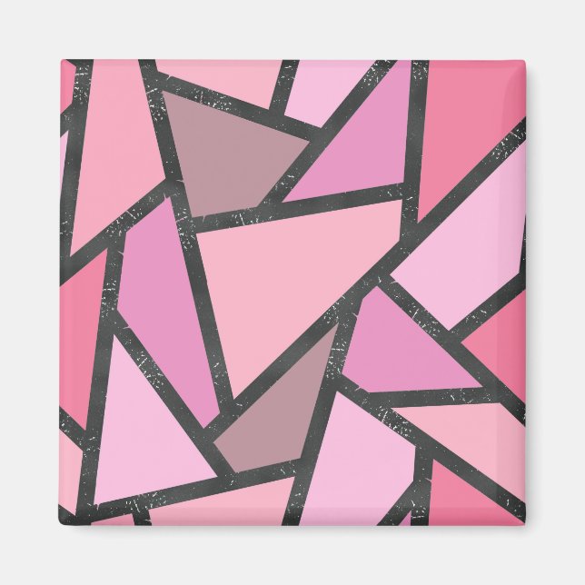 Korallglasets nedfläckad mönster magnet (Framsidan)