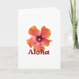Korallhibiskusaloha kort