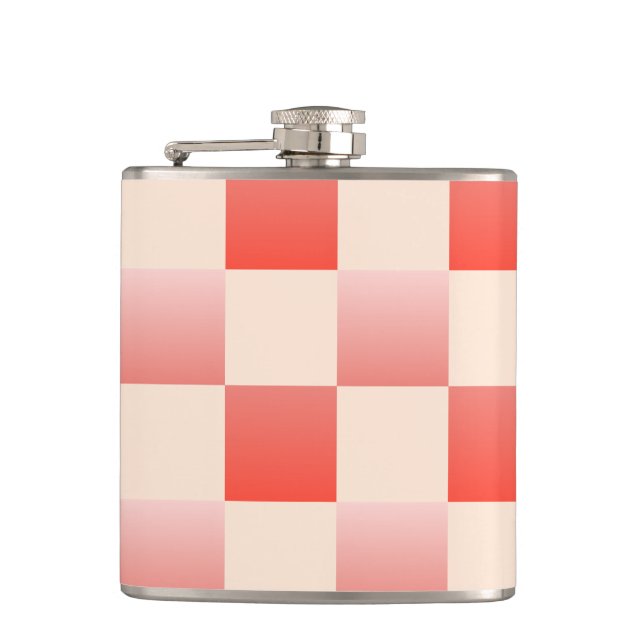 Korallpersienfärgad övertoning har kontrollerats fickplunta (Framsidan)