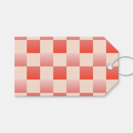 Korallpersienfärgad övertoning har kontrollerats presentetikett