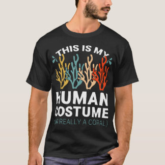 Korallrev Scuba Dykare Bevarande Biolog Människa T Shirt