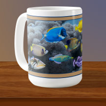 Korallrev Tropical Fish Assembly Coffee Mugg