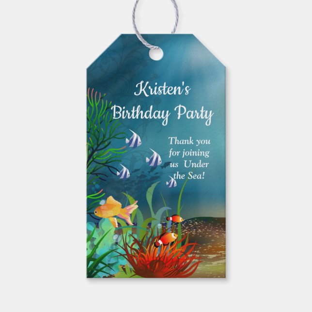 Korallrev under Party Presentetikett (Framsidan)