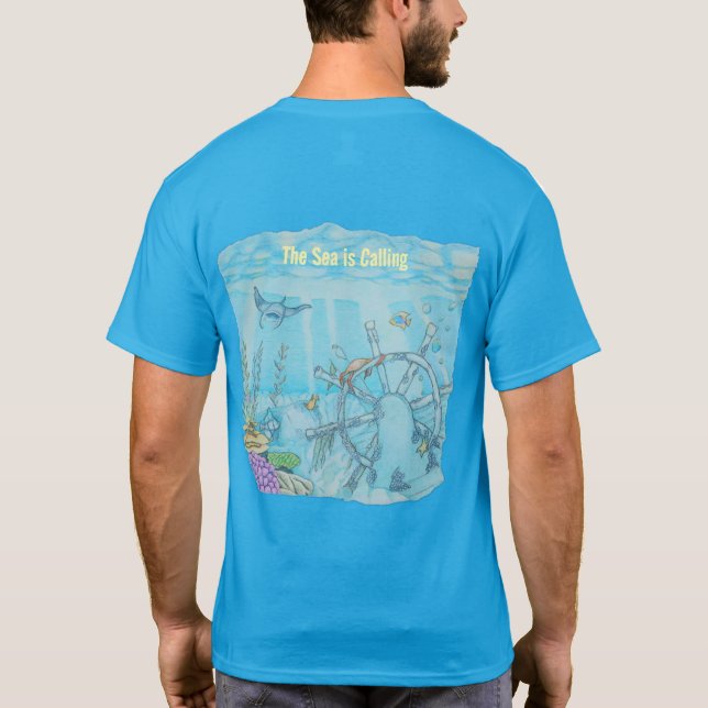 Korallrev vrak t shirt (Baksida)