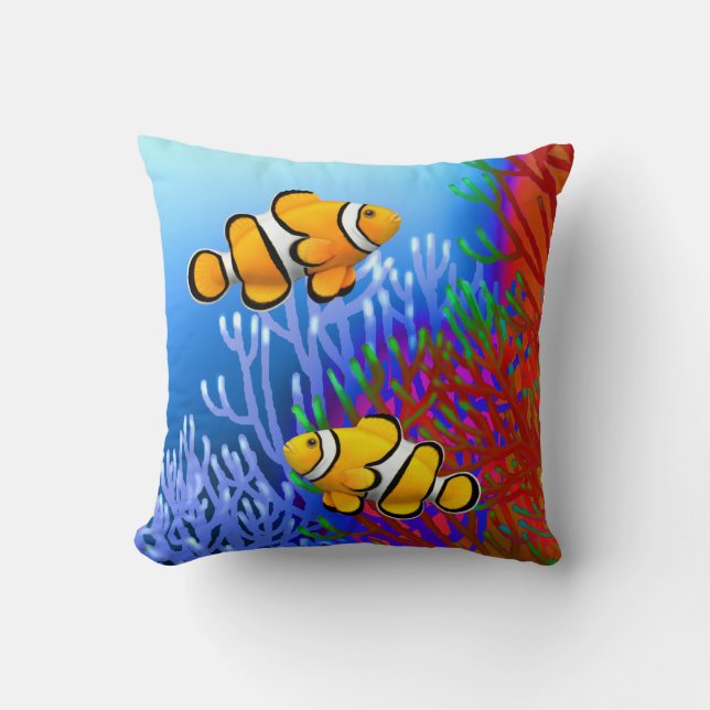 Korallreven Percula Clownfish kudder Kudde (Framsida)
