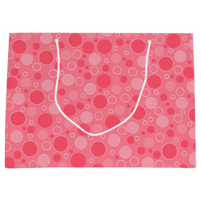 Korallröda toner med polka dots i reflexer (Framsidan)