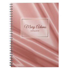 Korallsilkestruktur. Guld- ram Anteckningsbok