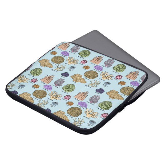 Koralltyper Laptop Fodral (Framsida topp)