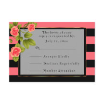 Koralrosor på korall och svarta ränder