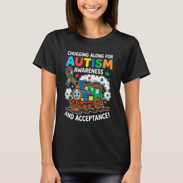 Körande Långsamt för Autism Acceptans Medvetenhet  T Shirt (Framsida)