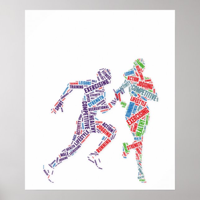 Körande man och flicka poster (Framsidan)