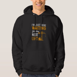 Körare av tung utrustningskran för en kranförare   hoodie